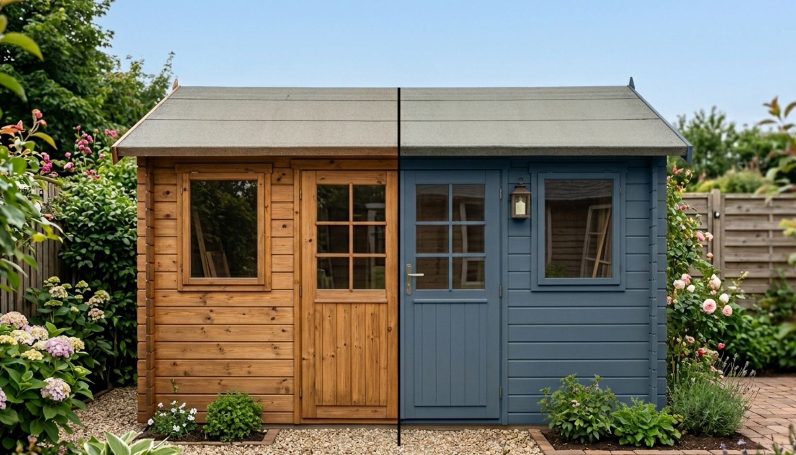 Que choisir entre lasure et peinture pour un abri de jardin ? 